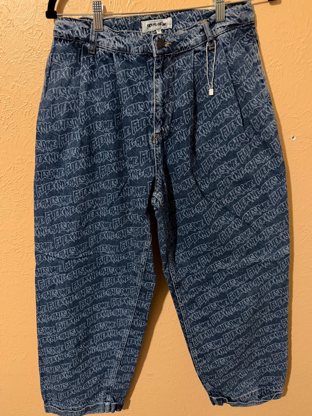 Fucking Awesome logo denim baggy jeans